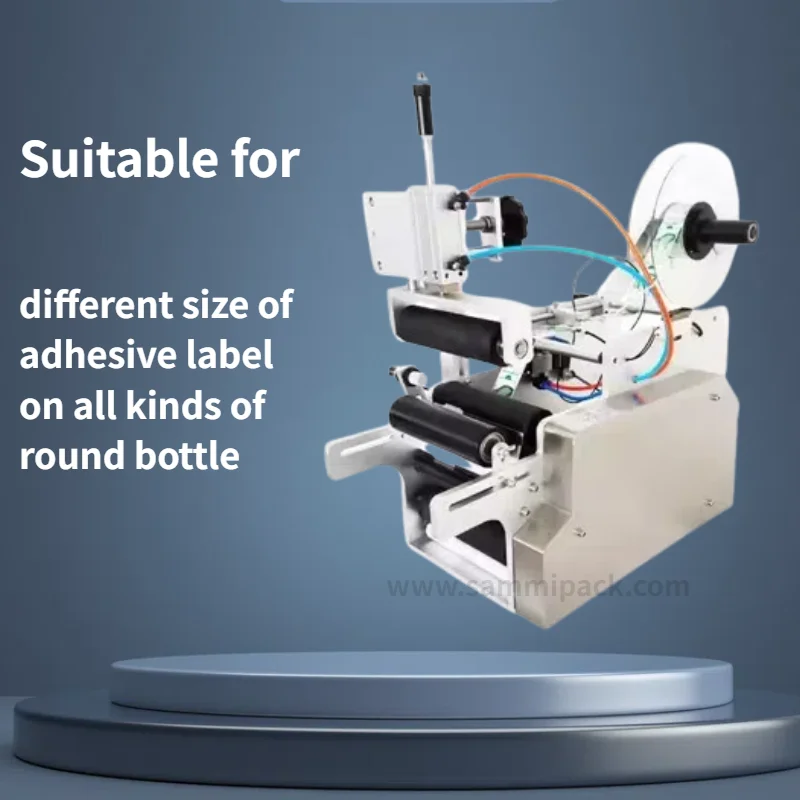 半自動空気圧丸型ラベリングマシン,高精度ラベリングマシン,ペット,プラスチック,ガラス,金属ボトルで使用される工場供給,LT-80