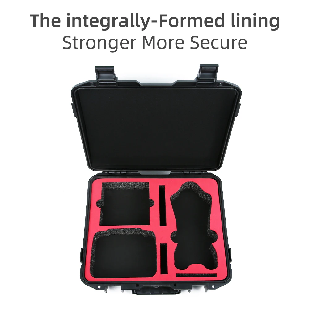 Explosion-proof Case for DJI Mavic 4 Pro Safety Case Waterproof Protective Carrying Box with Shoulder Strap Black