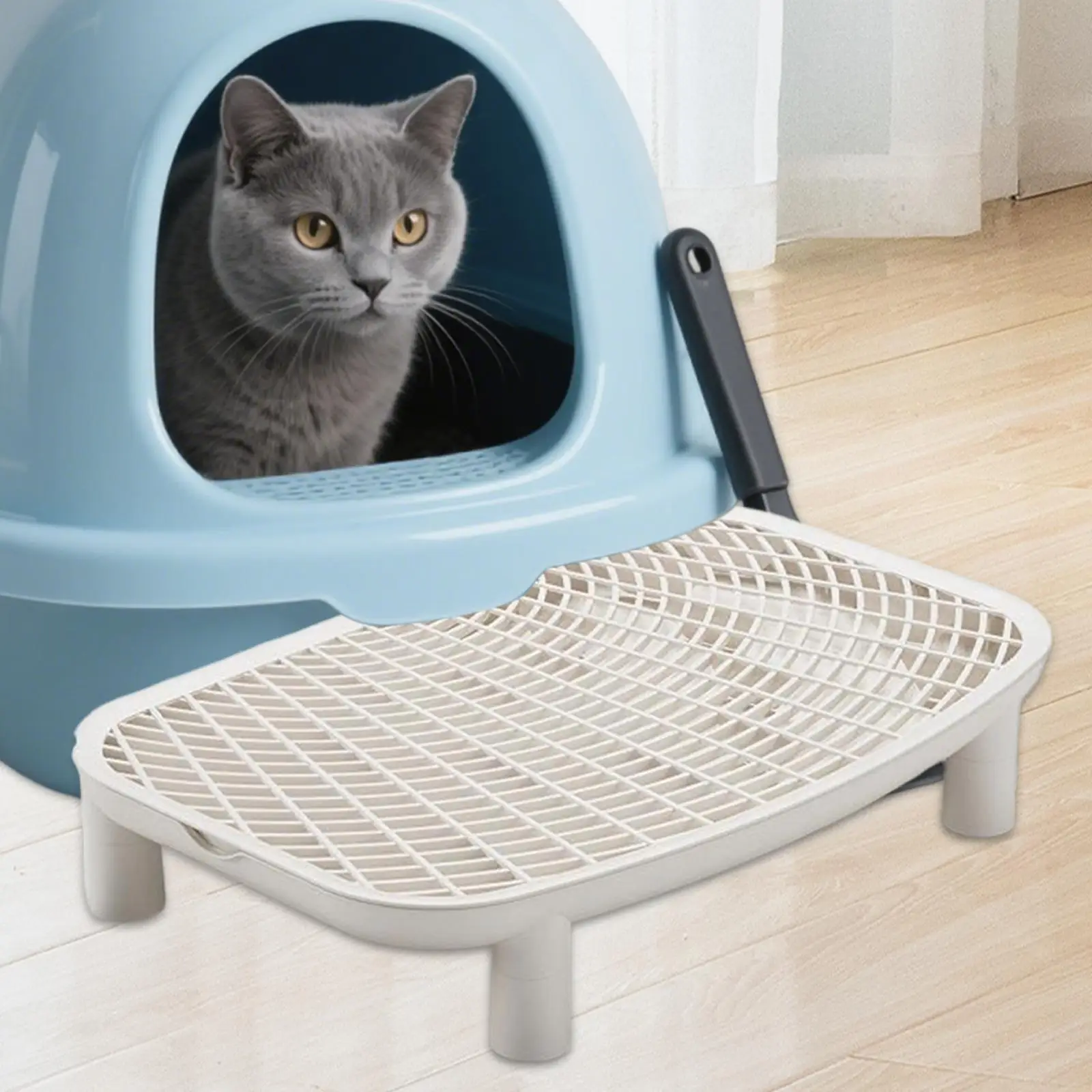 

Ящик для кошачьего туалета, шаговая ловушка для котенка, противоскользящие товары для домашних животных, многоразовые для маленьких