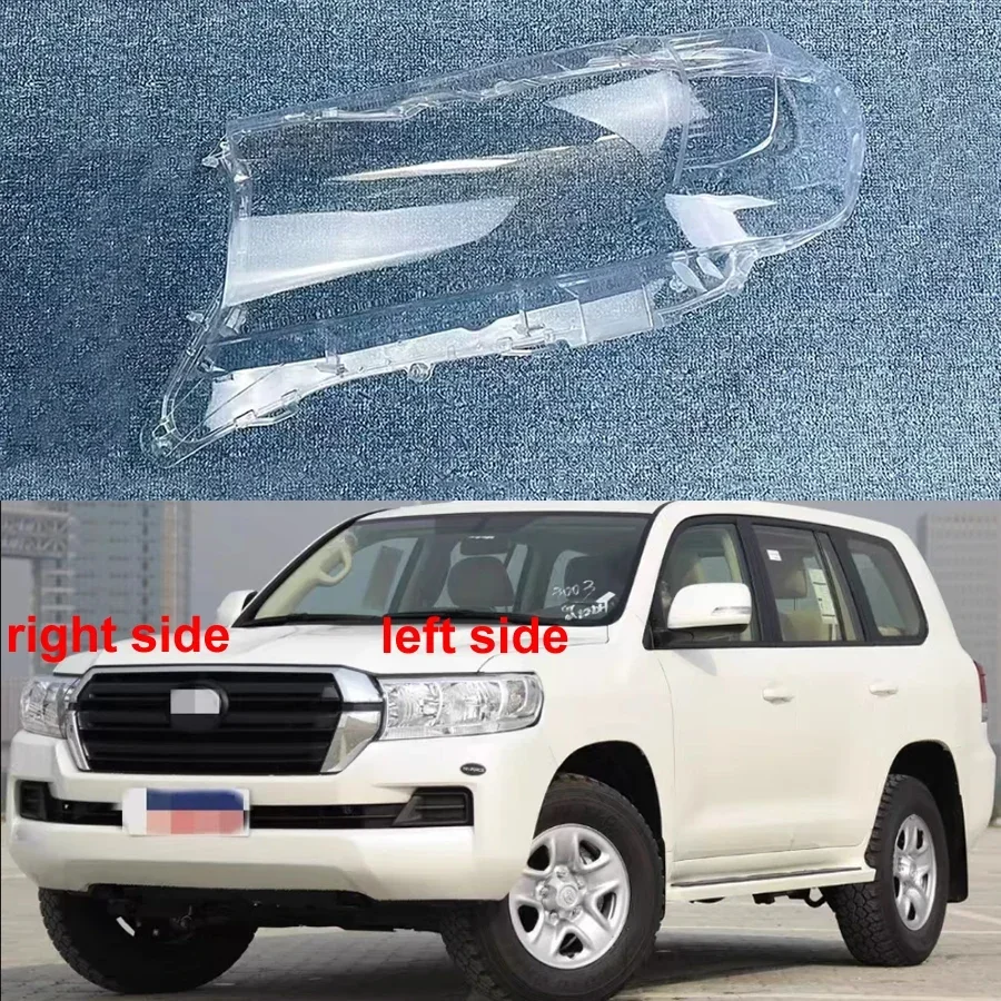 

For Toyota Land Cruiser 2016-2018 Halogen Car Accessories Headlight Lens Cover Transparent Lampshade Headlamp Shell Plexiglass