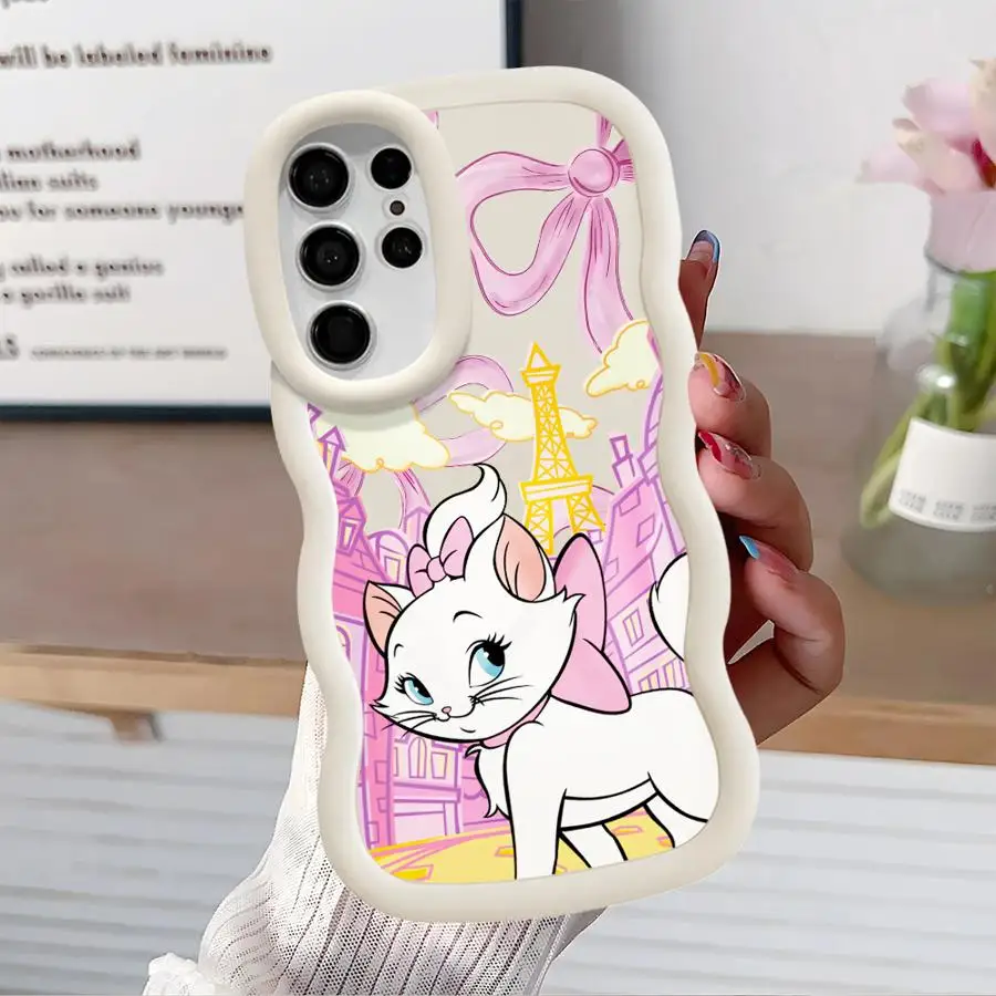 حافظة لهاتف سامسونج جالاكسي S25 Plus S22 Ultra S24 s24fe S20 FE S23 s23ultra S25 Ultra S21FE غطاء ناعم ديزني ماري كات #3