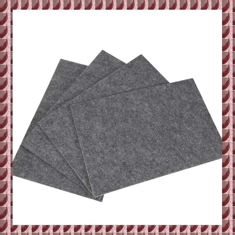 A95G Self-Adhesive Felt Glides For Chairs, 5 Mm Thick Chair Felt Glides For Furniture, Floor, Chair Legs Pack Of 4