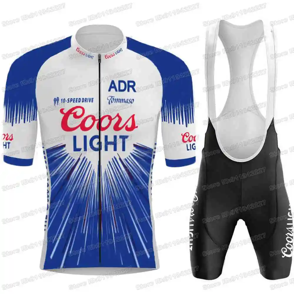 2025 Retro Coors Light Cycling Jersey Set Men Vintage Cycling Clothing Summer Classic Road Bike Shirts Suit Bicycle Bib Shorts