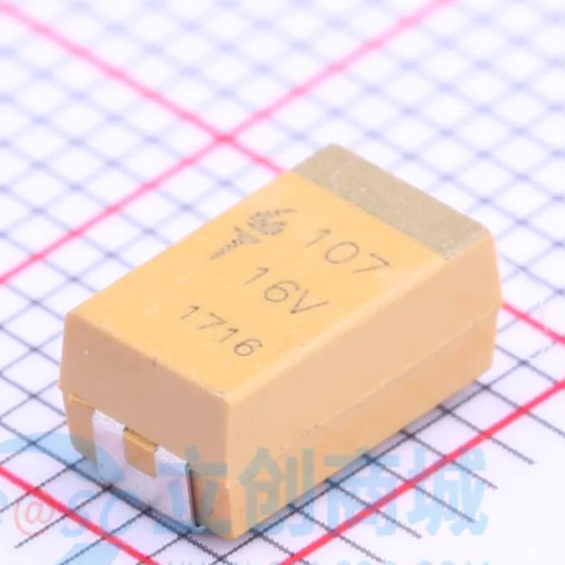 

CA45-D-16V-100μF-K,100uF ± 10% 16V,200mΩ @ 100kHz,10 шт.