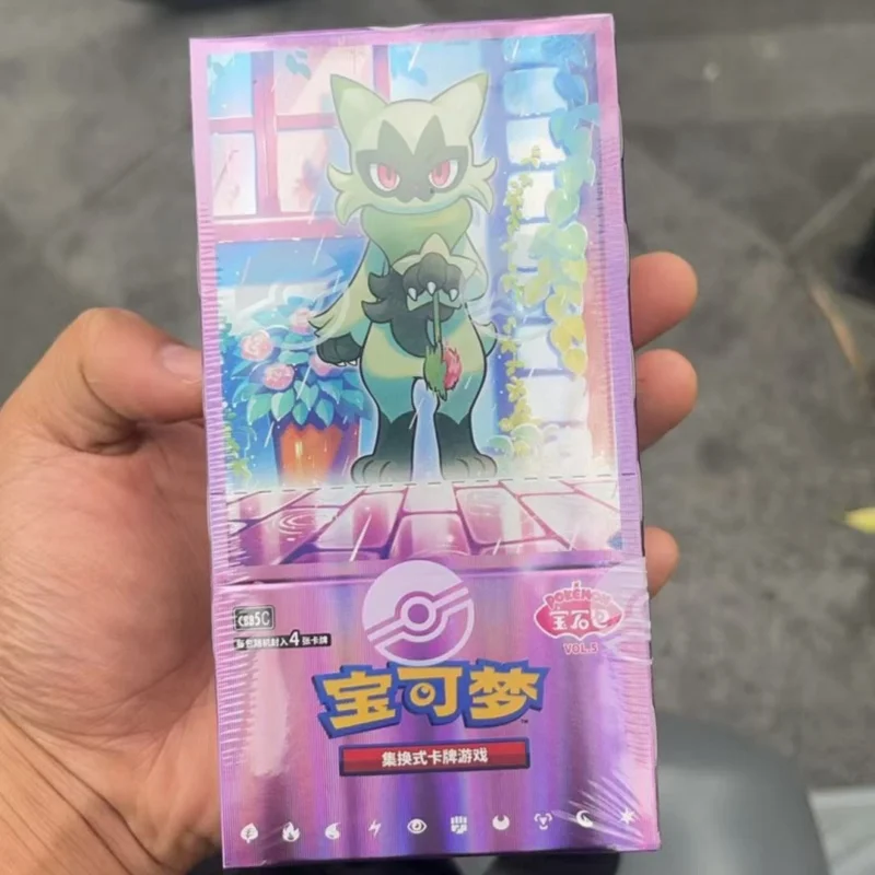 

Hot Sale Original Chinese Version PokéMon Gem Pack Vol.5 Scarlet Violet Trading Ptcg Card Bag Box Collection Card Birthday Gifts