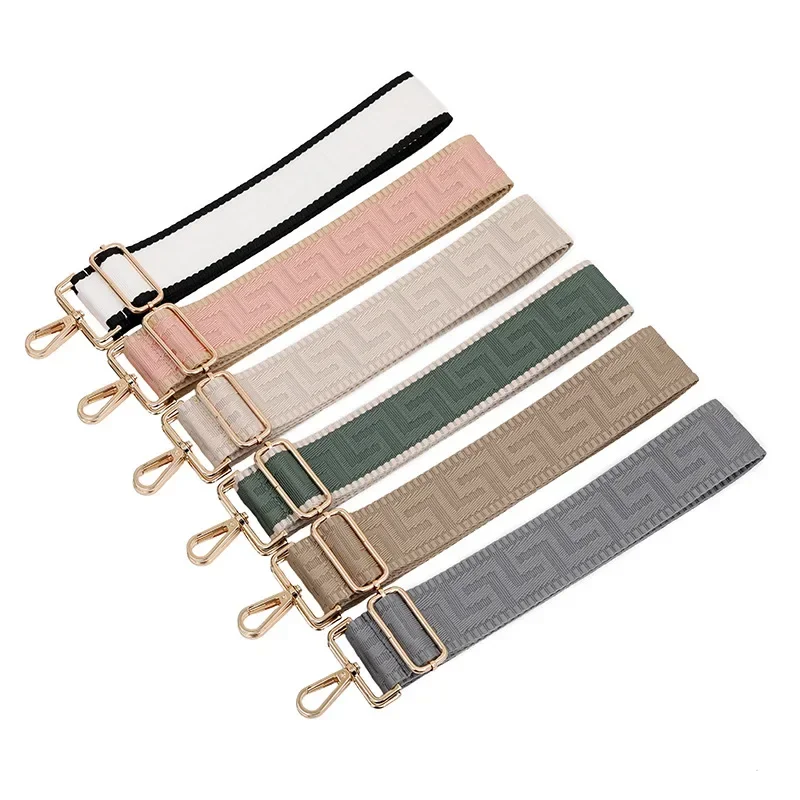 New Solid Color Widen Bag Shoulder Strap Accessories Single Shoulder Messenger Belt Adjustable Replacement Long Shoulder Strap