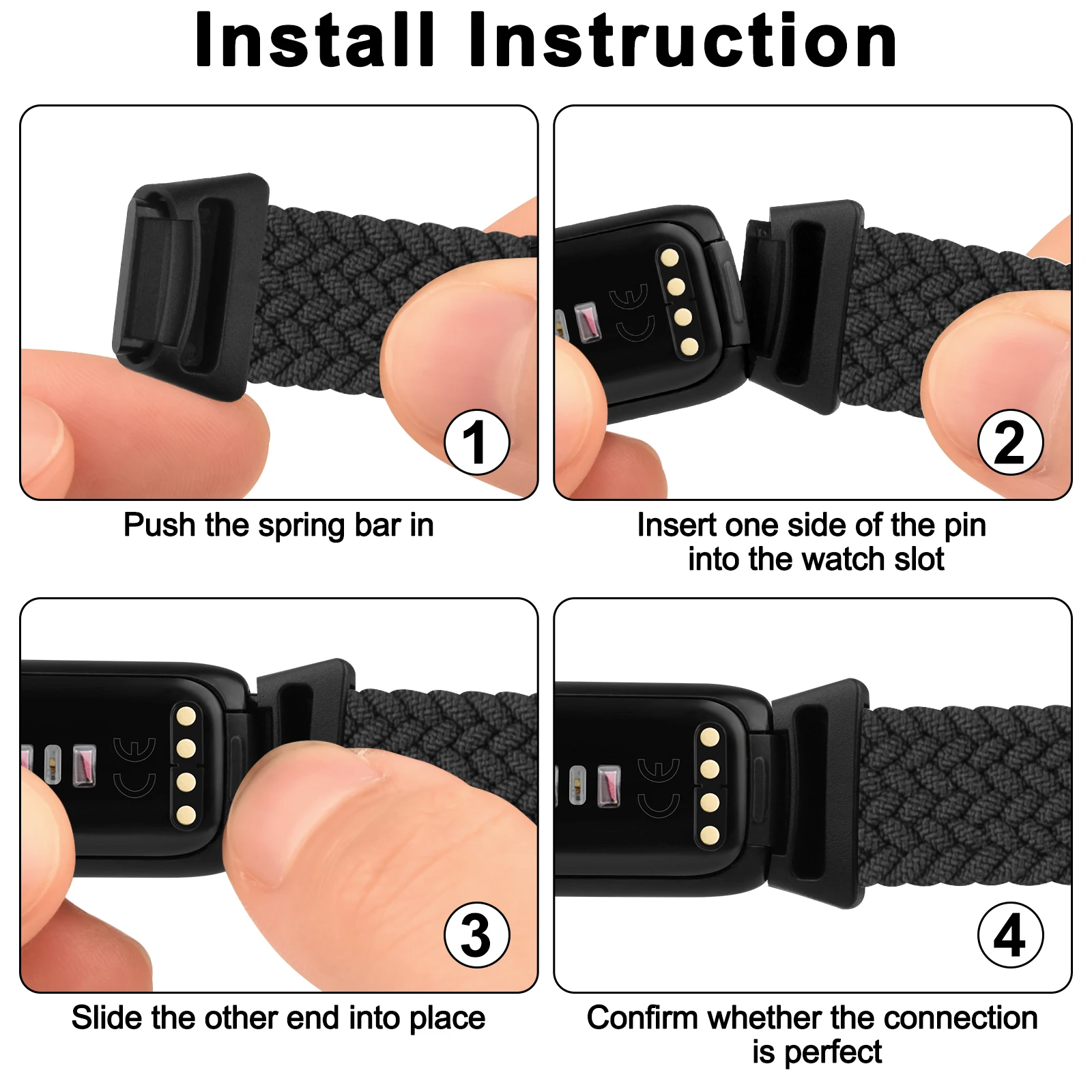 Elastisches geflochtenes Nylon armband für Fitbit Luxe Strap verstellbares Armband für Fitbit Luxe Band Ersatz armband Correa