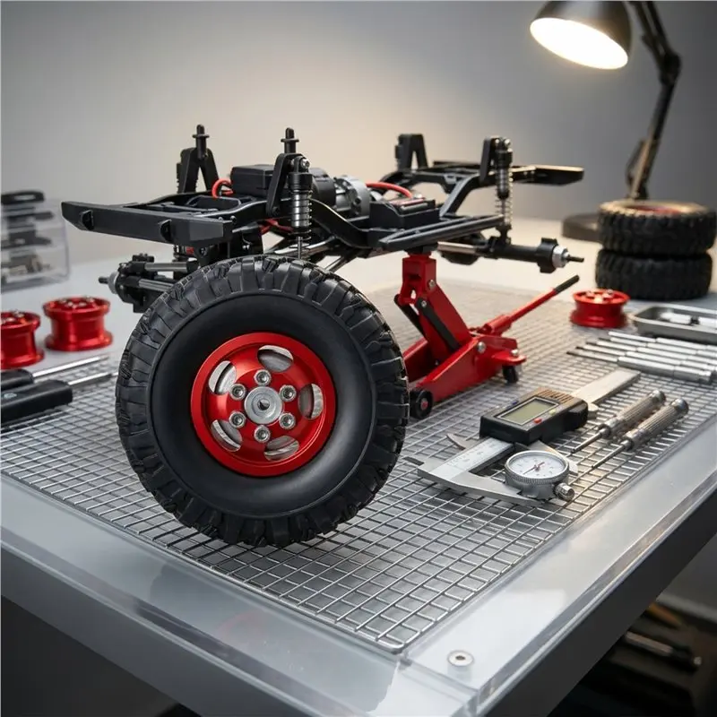 FBIL-RC Car Parts RC Car Wheel Hubs And Tires Set For MN MODEL 1/12 MN82 LC79 MN78 Remote Control Car Accessories
