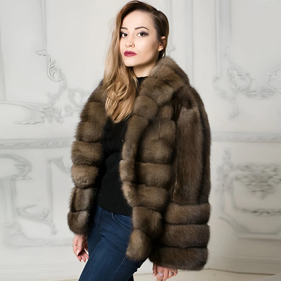 

High Quality Fox Fur Coat Women Luxury Fox Fur Jacket Women Fox Fur Coats For Women 2024 Fashion Hot Selling