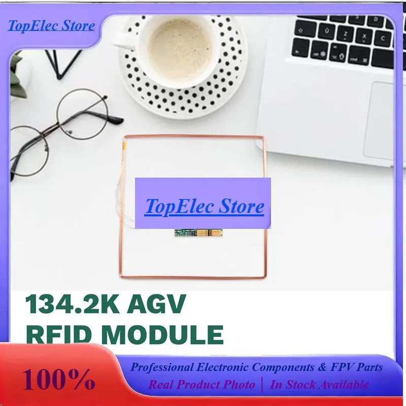 ToPss[LXYA68Z!] AGV RFID Module 134.2K FDXB Animal Ear Tag Reader TTL FDX-B ISO11784/85 Long Distance Range Card Reader Module