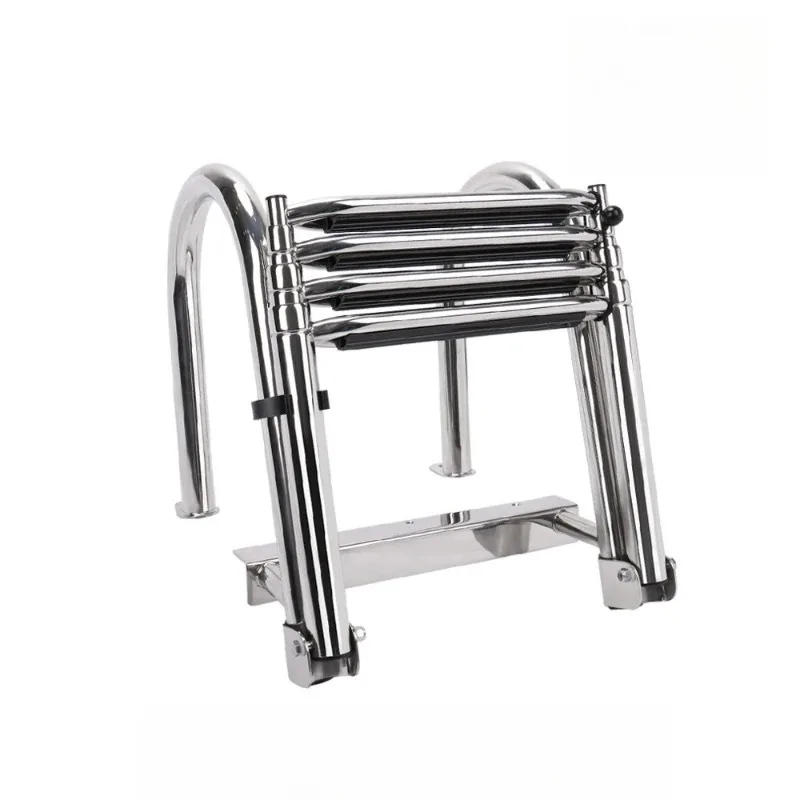 

Ladder Stainless Steel Wharf Handrail Large Ladder Four Section Boarding Ladder Underwater Ladder Float Boat Ladder Ship Parts