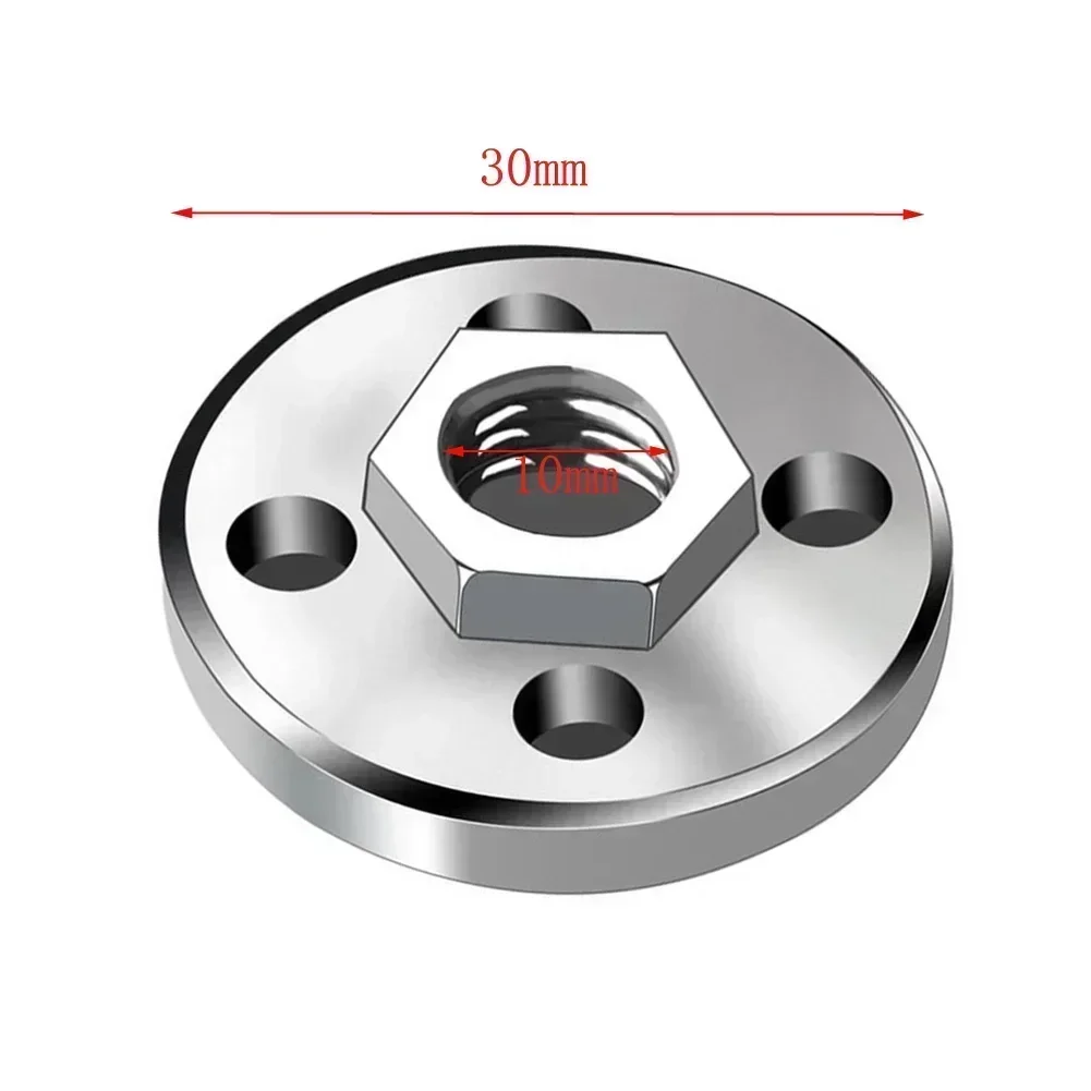 1pc Angle Grinder Pressure Plate Metal Hexagon Nut Inner Outer Flange Nut Fitting Tool For 100 Type Angle Grinder Polisher