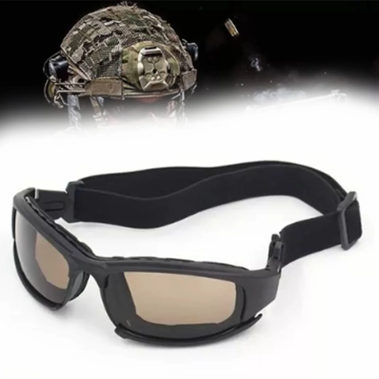 zk30 Motorcycle Goggles Wind Proof Impact Resistant UV Proof Lightweight PC Motorcycle Sunglasses