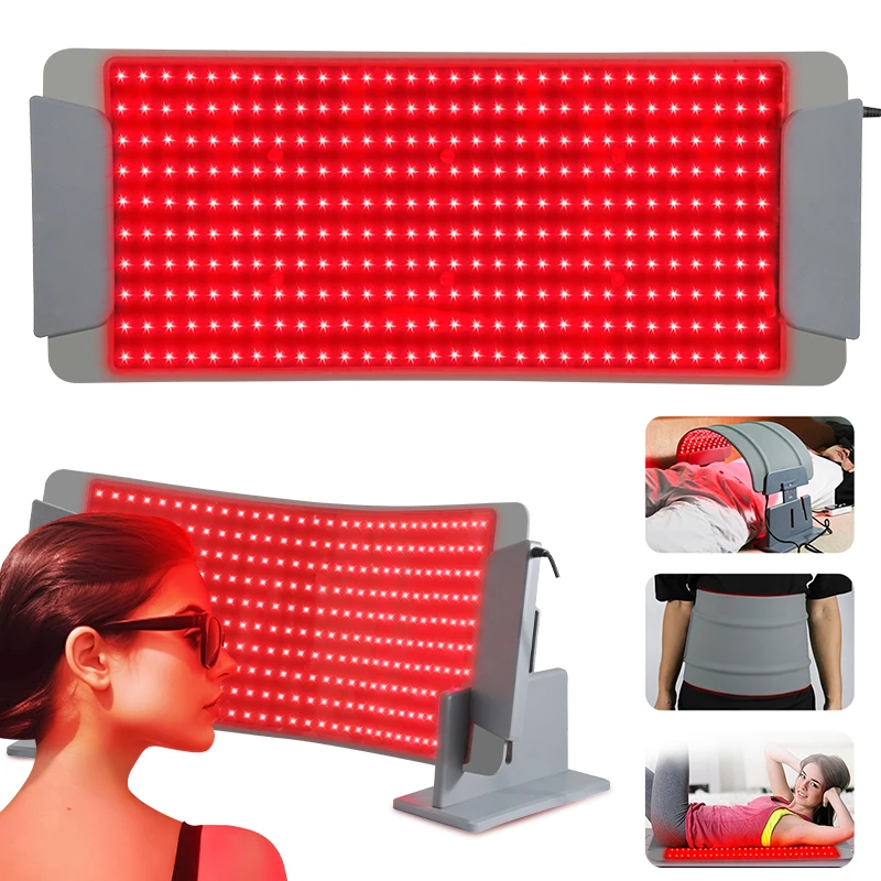 Redlight Therapy Belt Wearable Red Light Therapy Body Wrap Back Waist Shoulder Joints Pain Relief LED Red Light Wrap Device