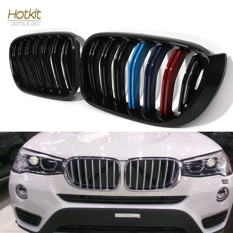 

Решетка Facelift F25, остекление черного цвета ///M, решетка радиатора переднего бампера для BMW X3 F25 LCI 2014-2018, гарантия на соответствие