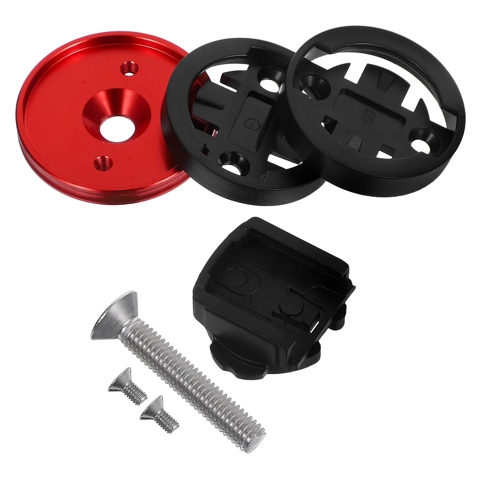 

1Set Bike Computer Mount Aluminum Alloy Durable Bicycle Stem Handlebar Bracket for Road Mountain Cycling Computer Attachment