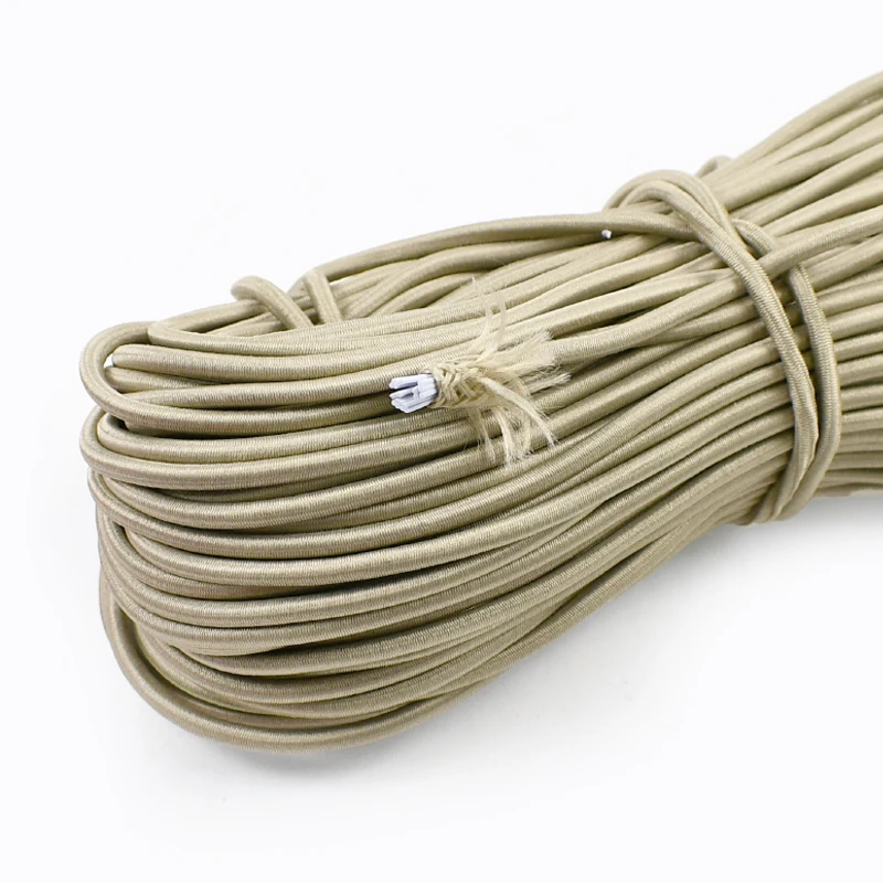 10/20/30 Meter 3mm Buntes Elastisches Band für Haarbänder, Masken, Gummibänder, Hüte, Schnürsenkel, Kordeln, Gummiseile, Nähzubehör