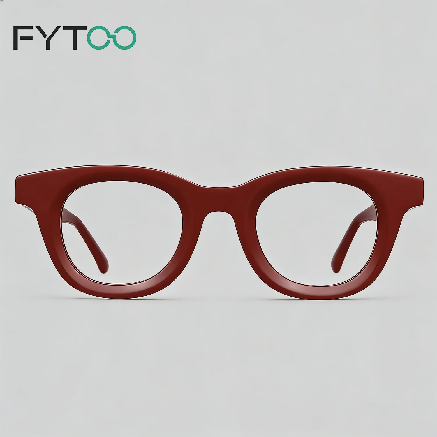 

Очки FYTOO Acetate Retro Oval с толстой оправой, унисекс, для повседневного использования, офиса, путешествий, с чехлом, салфеткой и отверткой 2401-c20
