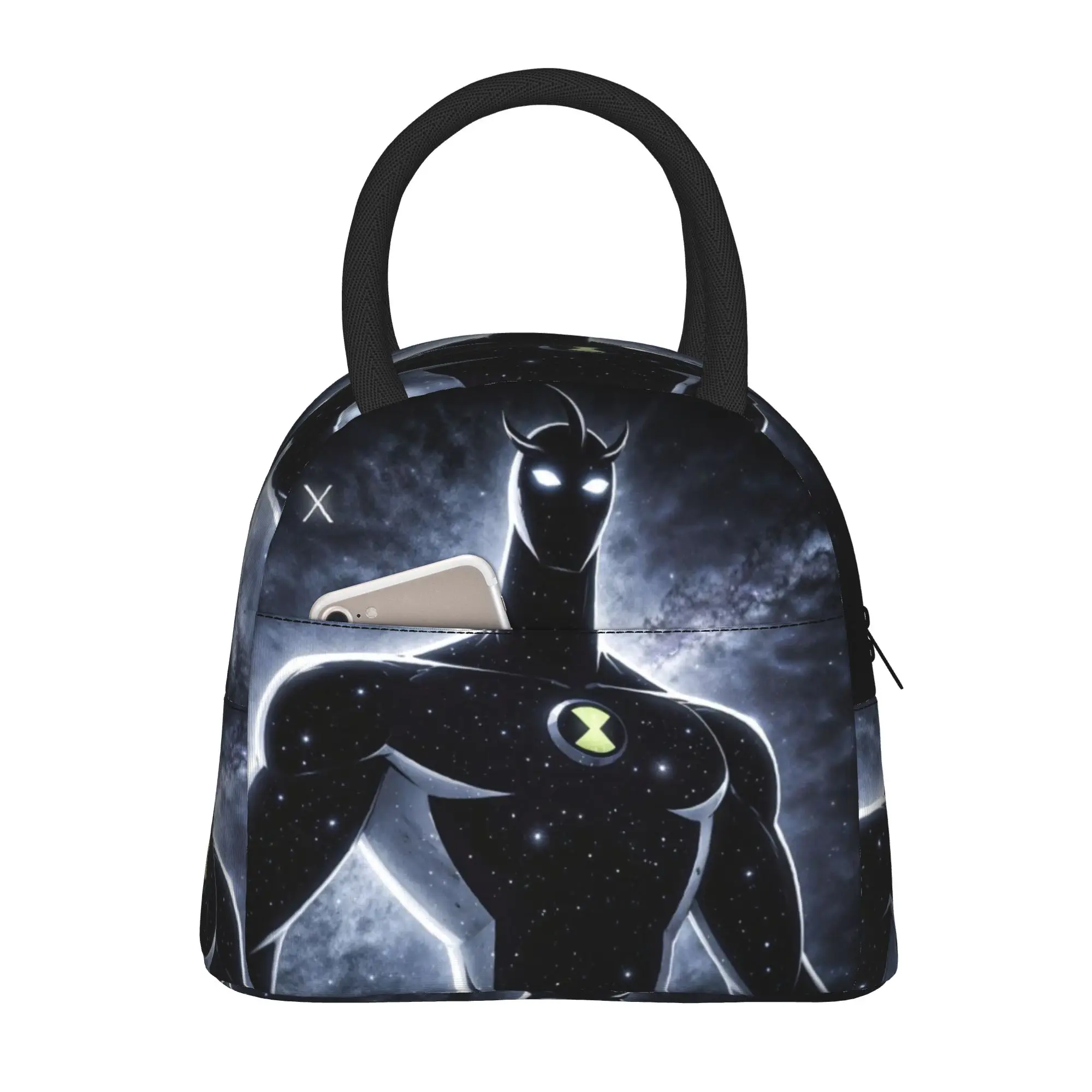 Back to school season Ben 10 Lunch Bag Ben10 Alien X Stylized Poster Kawaii Casual Multi-Function Lightweight Lunch Bag