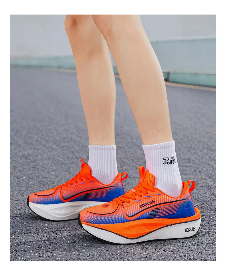 Herren Marathon-Laufschuhe mit Carbonplatte, Spezial-Sportschuhe für Outdoor, Atmungsaktiv, Leicht, Bequeme Damen-Sneaker – Detail 31