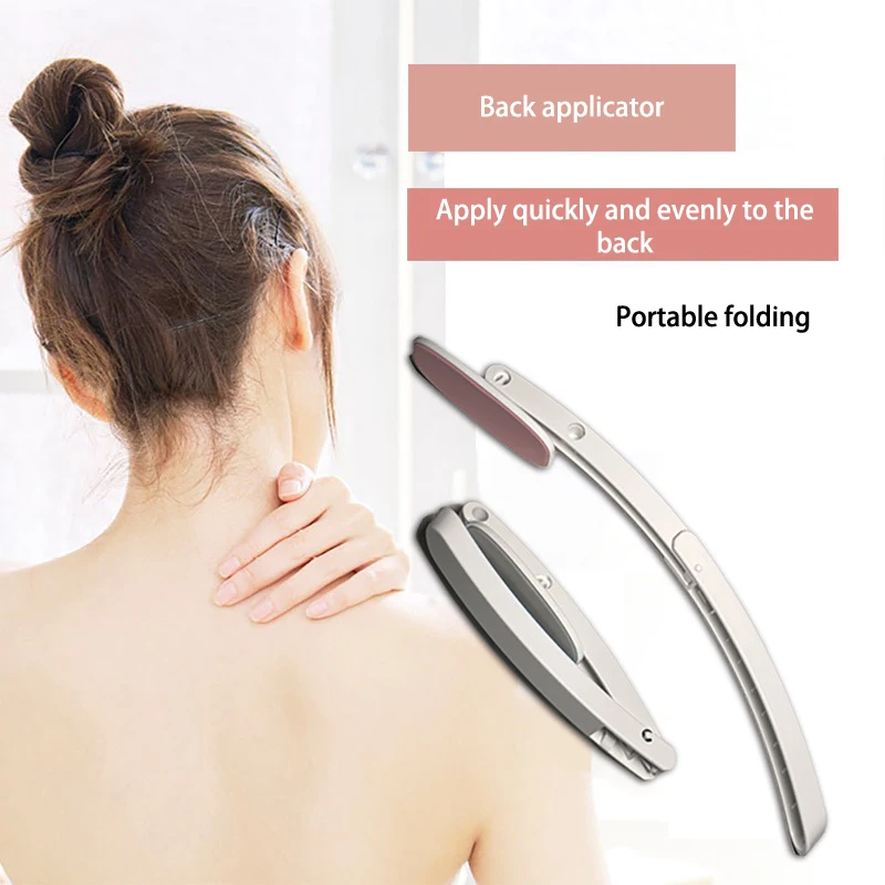 1pc Foldable Long Handle Lotion Applicator For Back Self-Tanning Back Applicator Applies Creams Sunscreens And Ointments