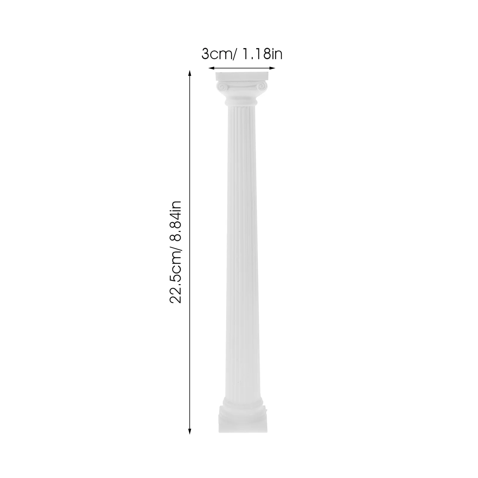 6 Pcs Column Roman Statue Decor Home Interior Ornaments Mini Photo Prop Plaster Party Greek Pillar Entry Way