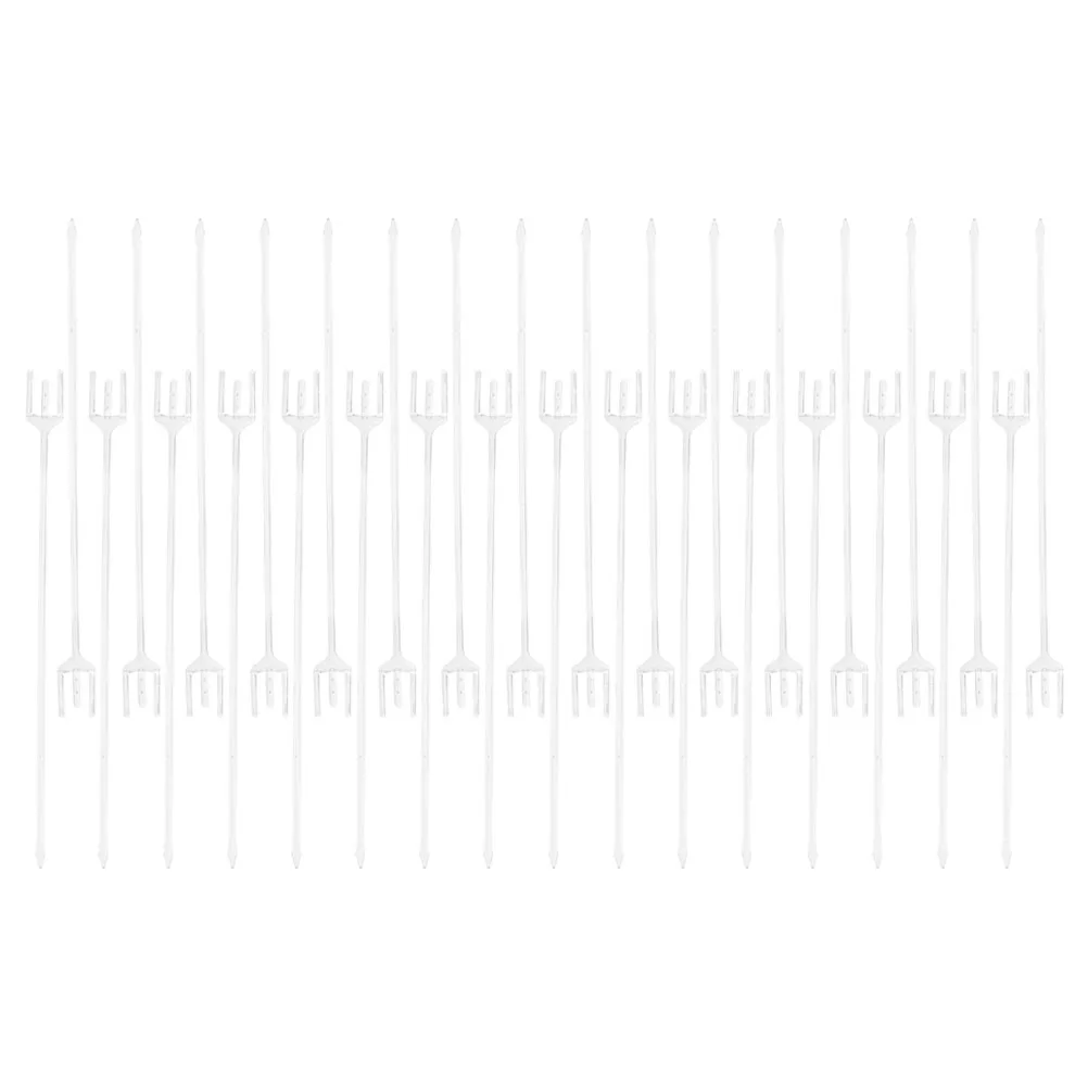 

50Pcs Plastic Bouquet Card Holders Floral Picks Flower Card Clips Wedding Birthday Celebration Floral Supplies