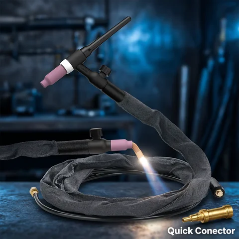 Viladepot TIG Welding Torch WP17V Argon Lift TIG Burner With 10-25mm² Quick Connector 3M Cable For Welding Equipment