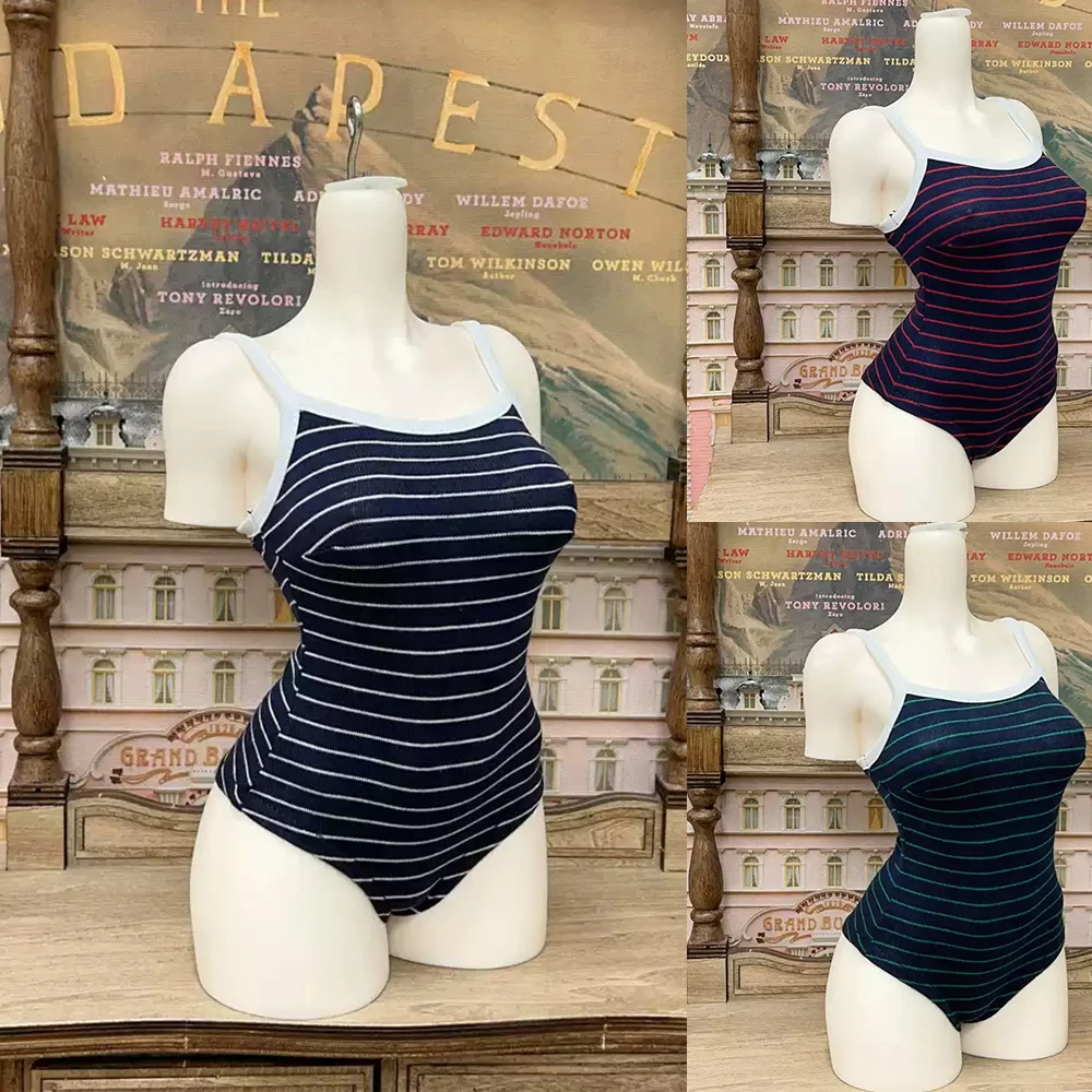 

D09-P794 Doll handmade clothes 1/4 1/3 sdgr gl MSD SD/BJD doll clothes Striped jumpsuit swimsuit 1pcs