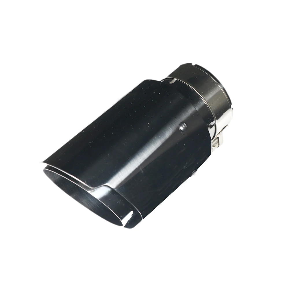 

Car Universal Stainless Steel Exhaust Tip Titanium Black Muffler Tip for BMW BENZ Audi VW Golf