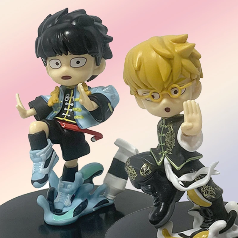 

ПалВерс Пейл. Аниме-фигурки Mob Psycho 100 III: Шигео Кагеяма и Аратака Рейген, версия Q, кавайные игрушки Модель из ПВХ