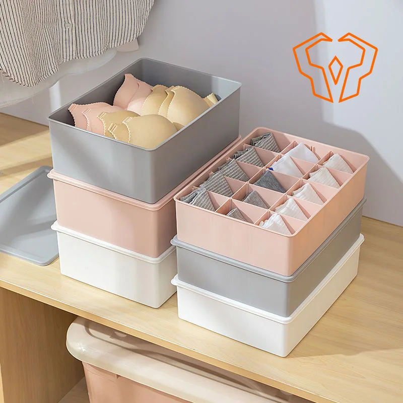 Socks Storage Box Underpants Underwear Home Use Drawer Style Wardrobe Separate Finishing Box Student Dormitory