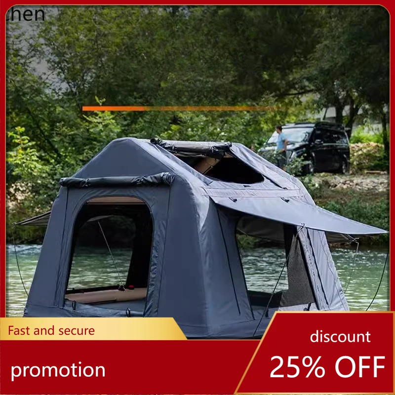 

HXL Inflatable Car Roof Tent Outdoor Camping Off-Road Self-Driving Tour Car Camping Foldable Car Tent