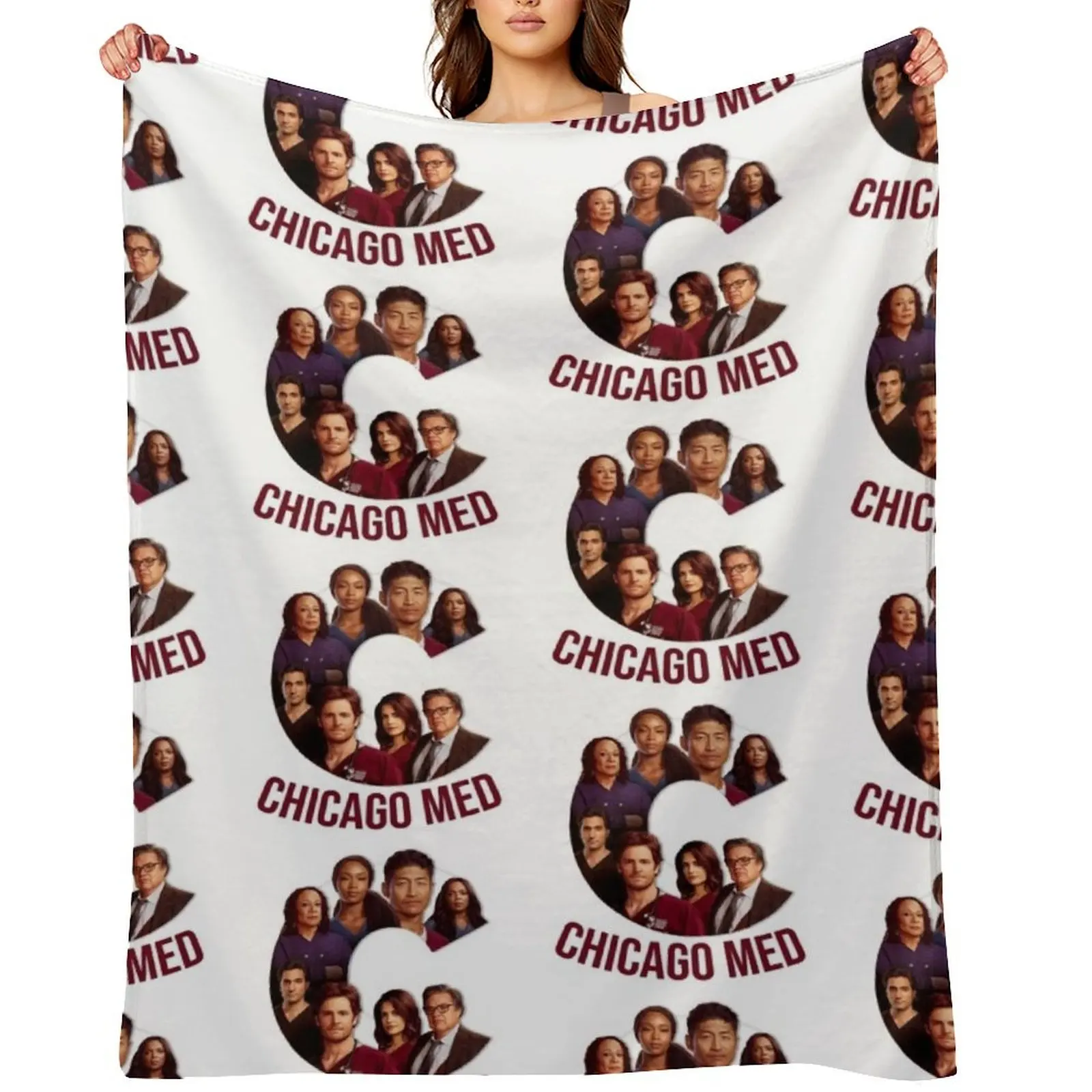 

Chicago Med tv show characters poster logo Throw Blanket christmas gifts Beautifuls Blankets For Sofas Large Blankets
