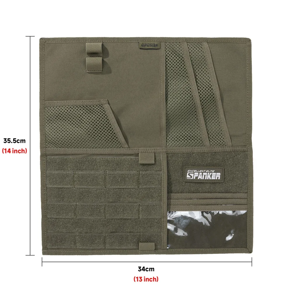 Tactical MOLLE Vehicle Sun Visor Organizer Panel Multi-pocket Storage Bag Truck Car Auto Accessories EDC Tool Pouch Holder