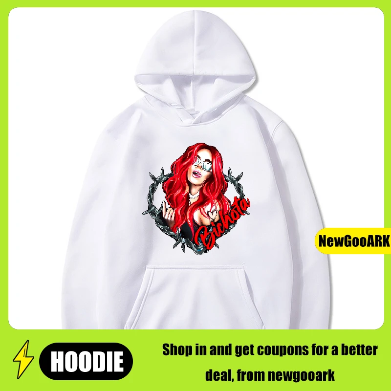 LE Karol G Bichota Hoodies Men Fashion Graphic Printed Women Cool Casual Harajuku Hooded Pullover Unisex