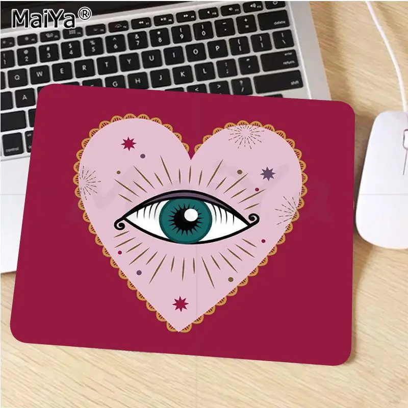 MaiYa Funny Turkish Lucky Blue Evil Eye New Office Mice Gamer Soft Mouse Pad Size For Game Keyboard Pad For Gamer