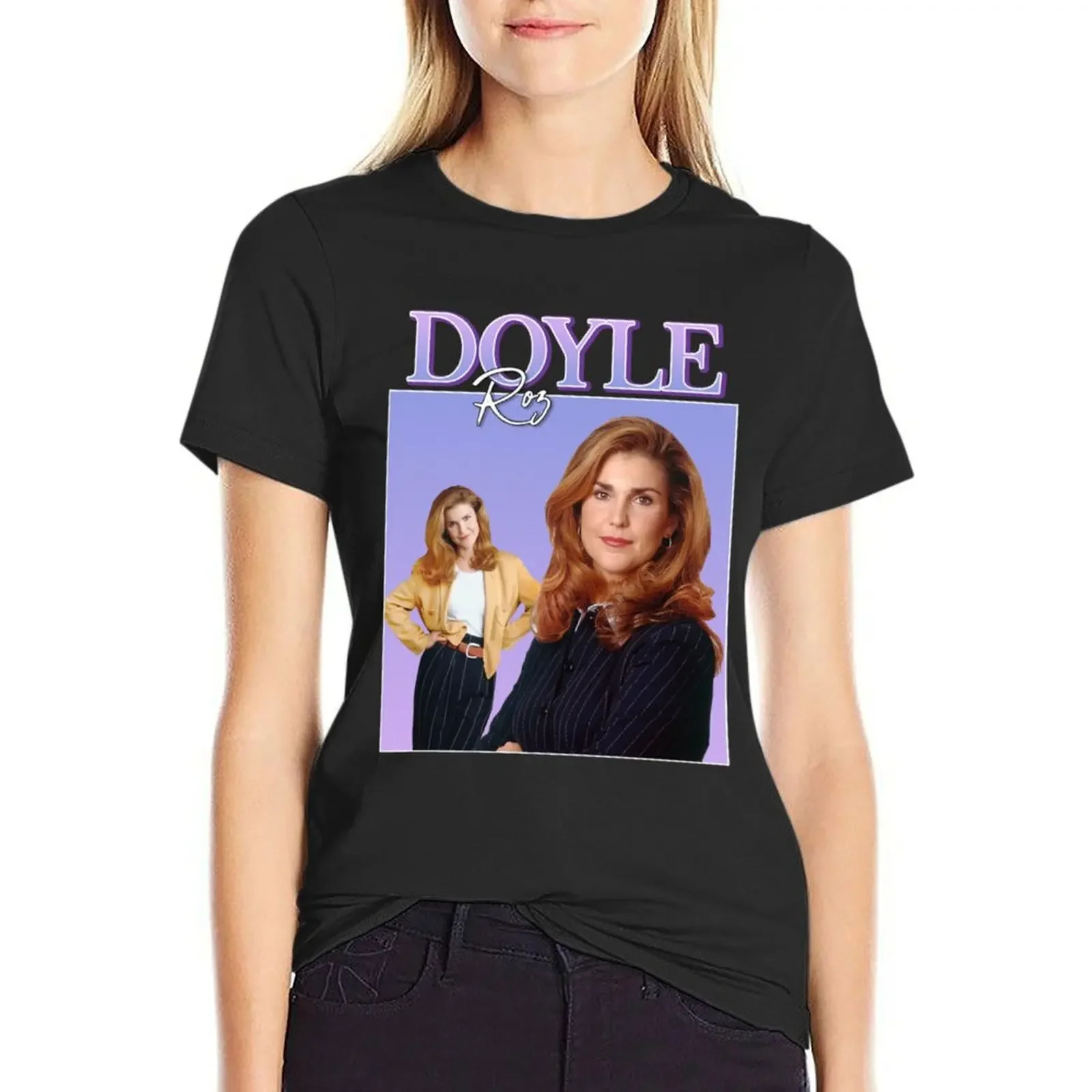 Roz Doyle T-Shirt animal print shirt for girls vintage clothes summer tops t shirts for Womens