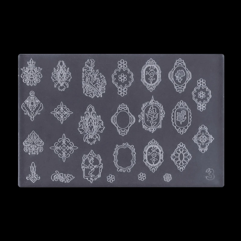 3D Art Silicone Carved Mold Acrylic Art Tools Art Decor Mold Art Template Mould Resin Jewelry Molds C1FF