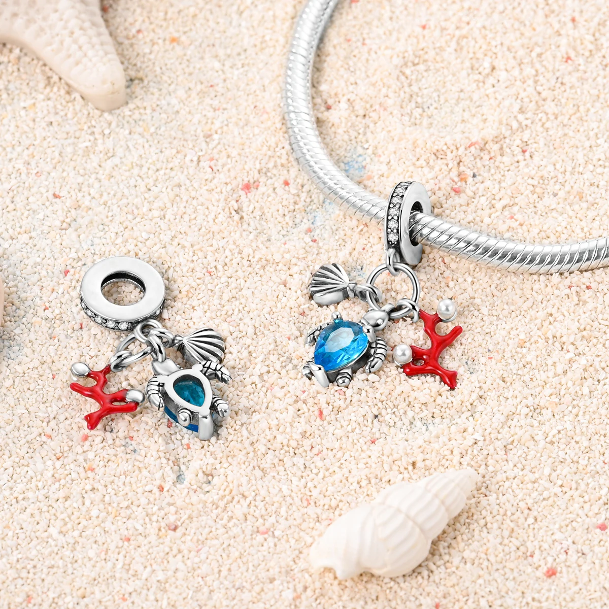 Fit Original Bracelets Silver Plated Summer Style Butterfly Charms DIY Beads For Women Jewerly Making Gift
