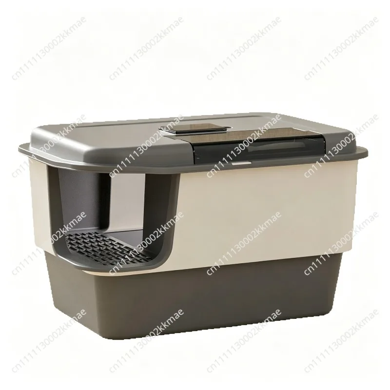 Cat litter box oversized fully enclosed odor-proof and splash-proof corridor type