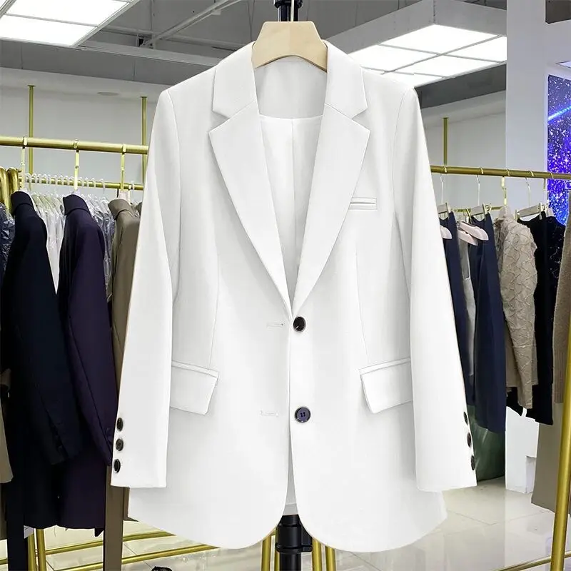 

19 Colors New Blazer Women Coat Autumn New Office Lady Jacket Womens Vintage Casual Loose KoreanSpring Version Small Suit Jacket