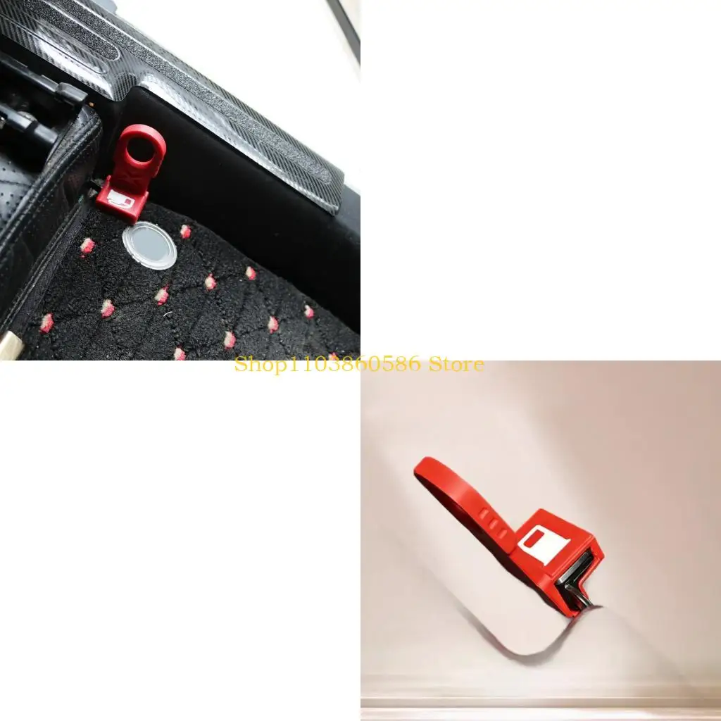 242A Vehicle Fuel Flap Handle Trim in Red for 5-Door Models, Molded Nylon Exterior Accent for Touch Point Area Coverage