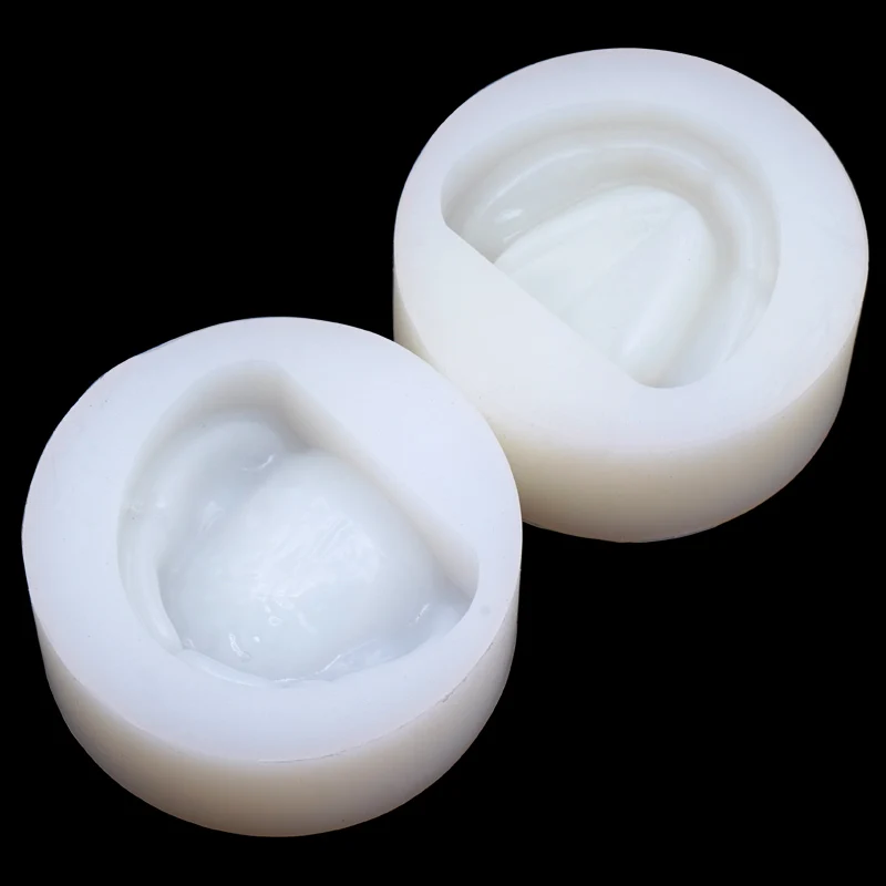 2pcs Dental Standard Silicone Plaster Model Mold Complete Cavity Block Full Teeth Half Teeth Dentistry Lab Materials