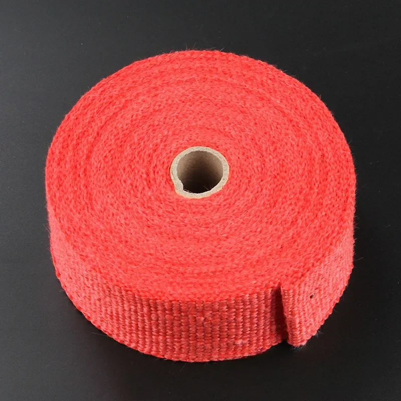 1,5 M Auto Auspuff Wrap Rolle Fiberglas Hitzeschild Auspuff Header Rohr Wärme Wrap Band Thermische Schutz Auto Zubehör