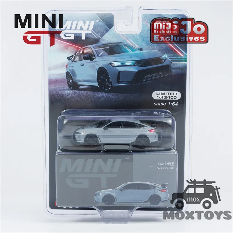 MINI GT Mijo Exclusives 1:64 Civic Type R Sonic Gray Pearl 2023 Diecast Model Car