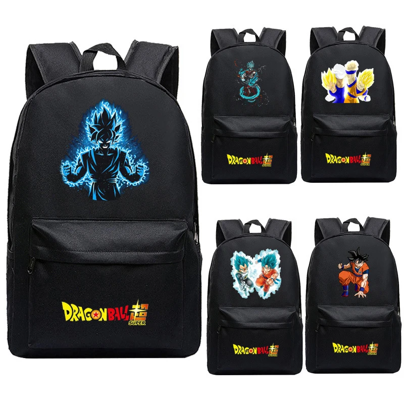 Bandai Dragon Ball Backpack Goku Vegeta Anime Illustration School Bag Handsome Fashion Animation Products Gifts