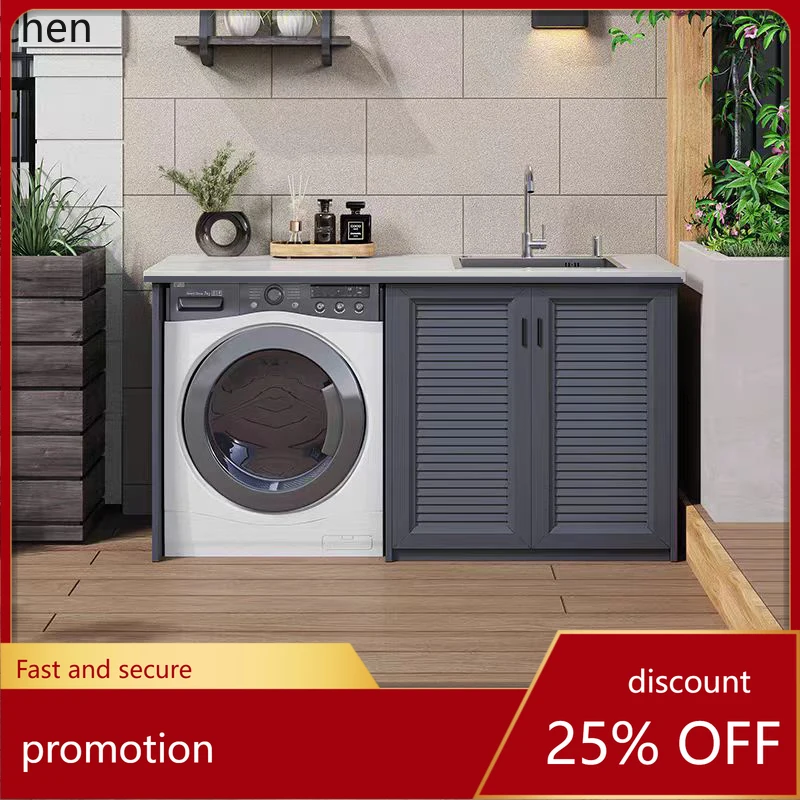 

CZ Outdoor Wash Basin Courtyard Sink Integrated Cabinet Outdoor Storage Organizer Cabinet