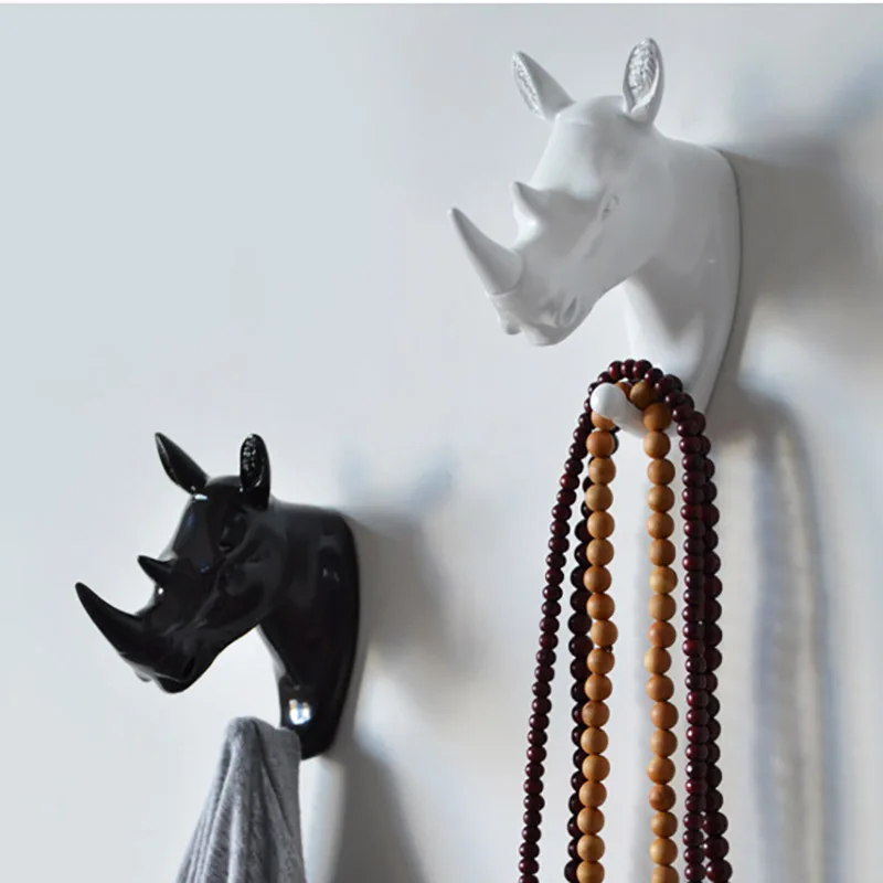 Wall Hanging Hook Vintage Deer Head Antlers for Hanging Clothes Hat Scarf Key Deer Horns Hanger Rack Wall Decoration