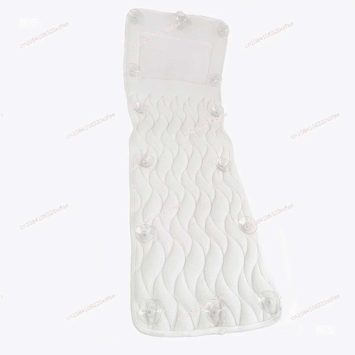 4D bathtub non-slip mat with pillow bath mat neck protection anti-drop non-absorbent thickened cushion bathtub seat cushion